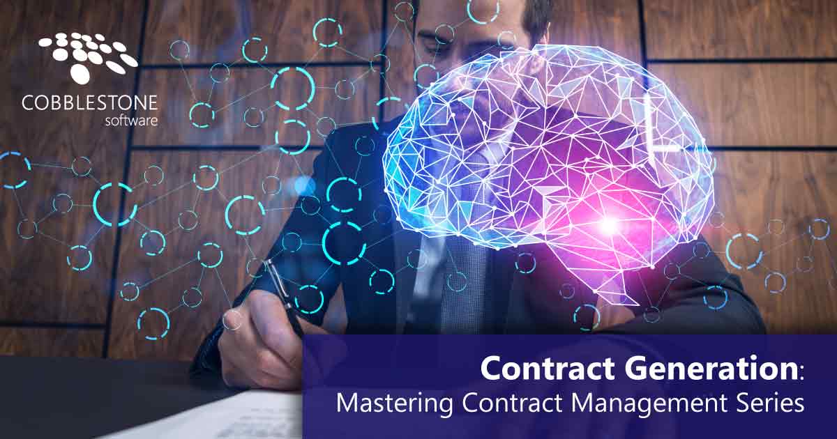 Contract Generation Mastering Contract Management Series